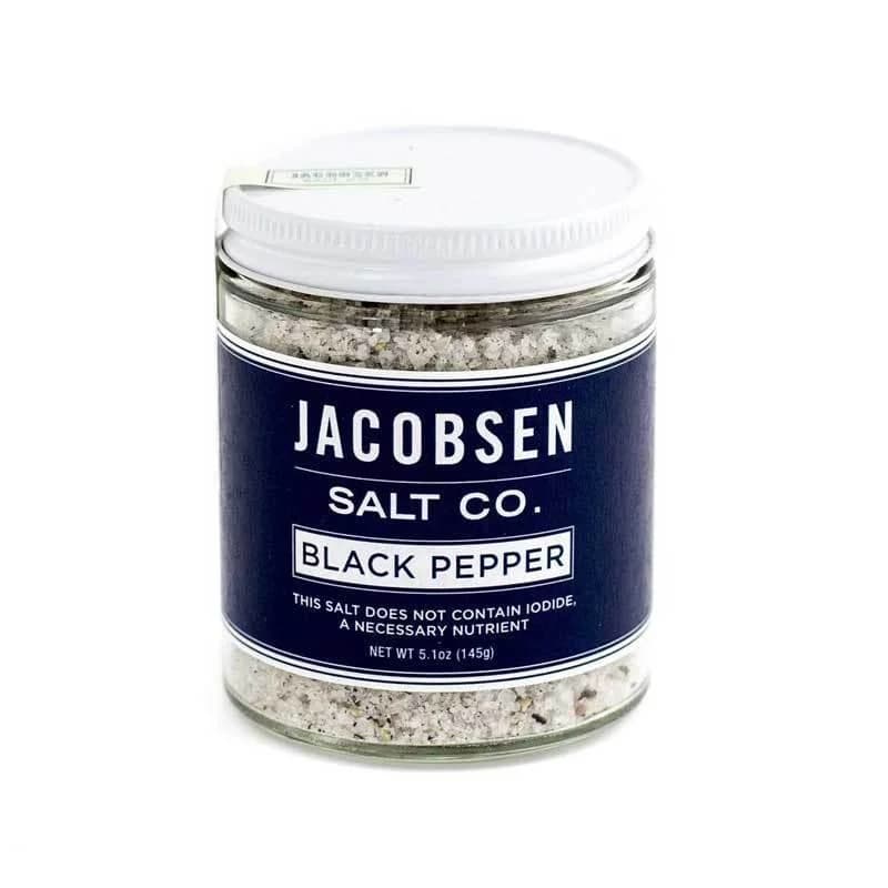 Jacobsen Salt Co Infused Sea Salt Black Pepper 5 Point 3 Ounce