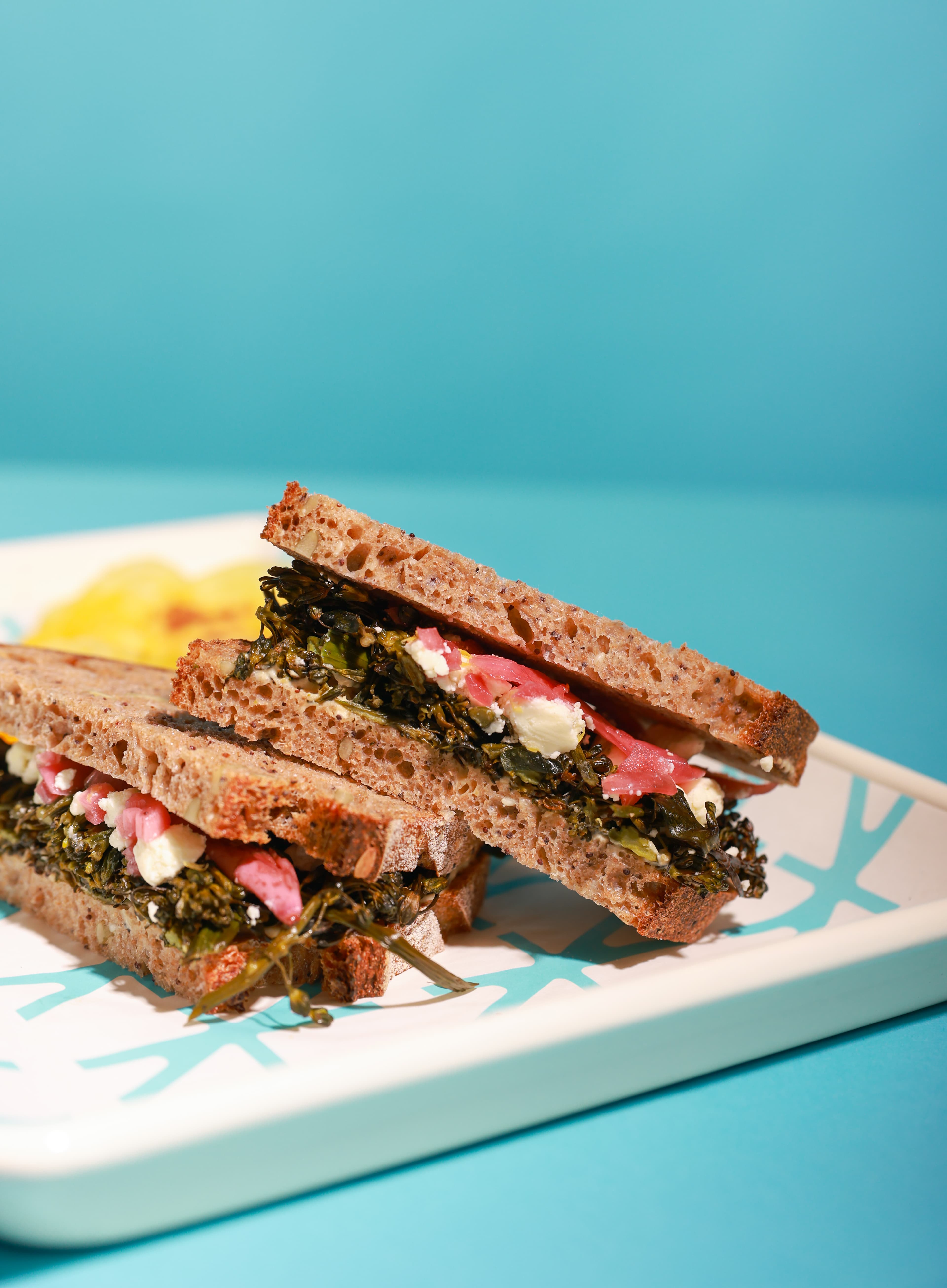 Signature Roasted Broccolini Sandwich