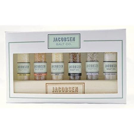 Jacobsen Salt Gift Set with Wood Holder Display