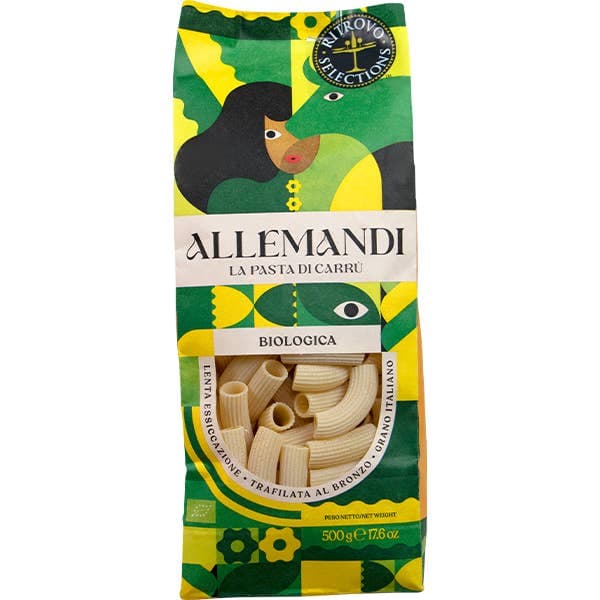 Allemandi Organic Rigatoni di Semola di Grano Duro