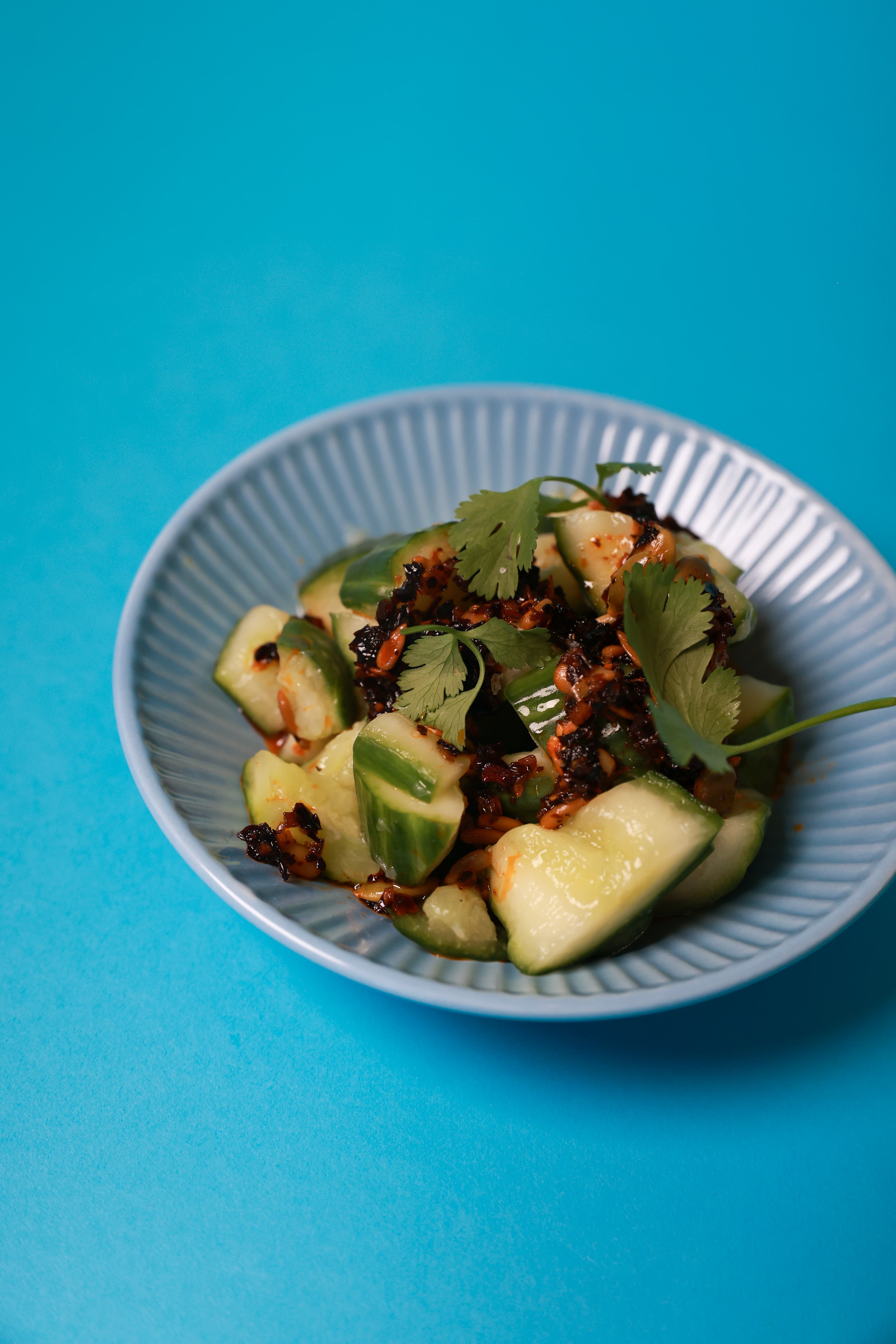 Smashed Cucumber Salad