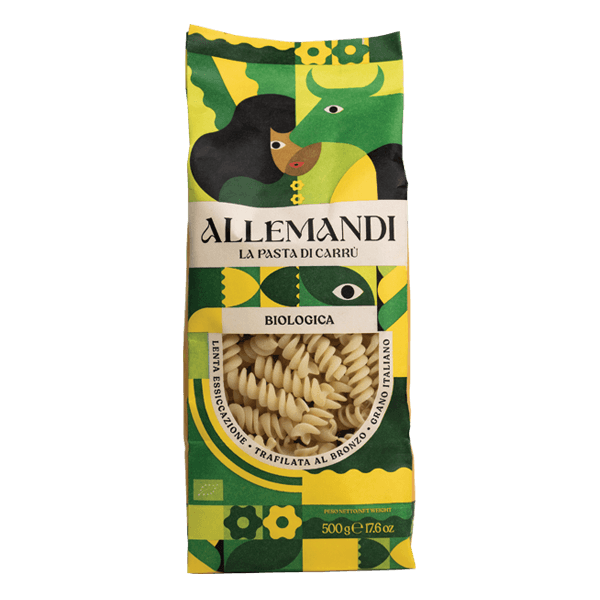 Allemandi ORGANIC Fusilli Pasta, 500g